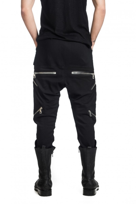 Stretch zipper pant