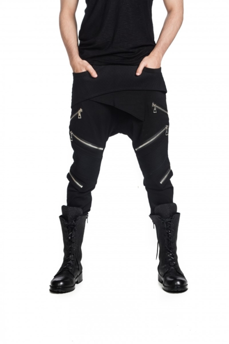 Stretch zipper pant