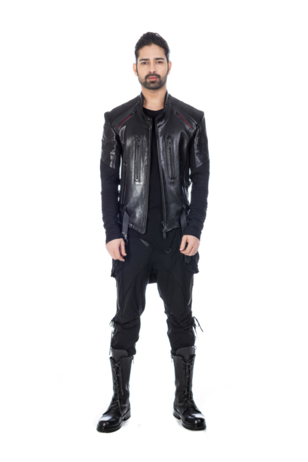 Slim Fit Black Designer Jacket