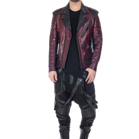Stylish burgundy designer Flap jacket