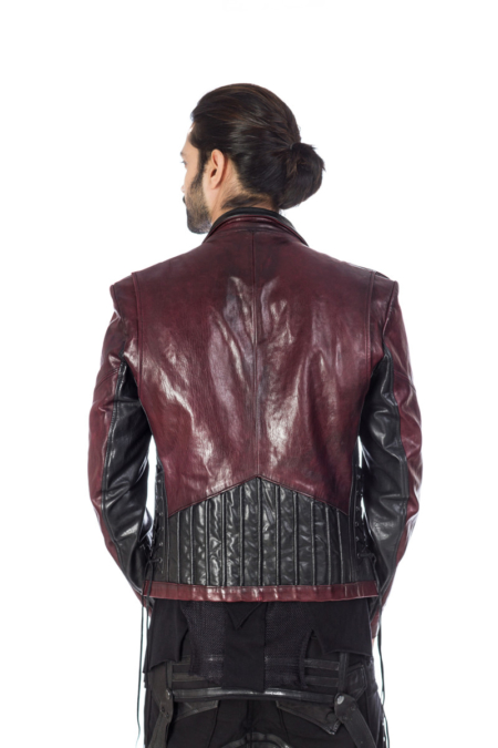 Stylish burgundy designer Flap jacket